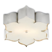 Grand Lotus 2 Light 19" Wide Flush Mount Ceiling Fixture