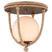 Passageway 15" Wide Flush Mount Globe Ceiling Fixture