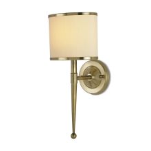Primo 19"H 1 Light Wall Sconce with Cream Oval Shade