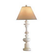Farrington 38" Tall White Table Lamp