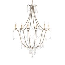 Elizabeth 50"H 6 Light Chandelier with Optional Customizable Shades from the Lillian August Collection