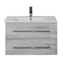 Kato 30" Wall Mounted Single Basin Vanity Set with Cabinet and Acrylic Vanity Top