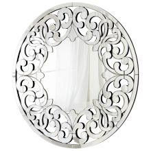 Jules 47-1/2" Diameter Circular Frameless Bathroom Mirror