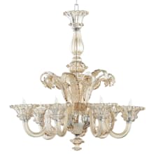 LaScala 6 Light 31" Wide Taper Candle Chandelier