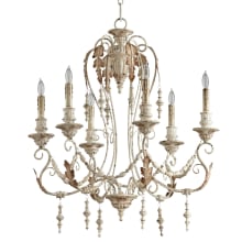Lolina 6 Light 28" Wide Taper Candle Chandelier