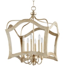 Milan 6 Light 20" Wide Taper Candle Pendant