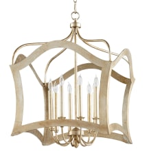 Milan 8 Light 24" Wide Taper Candle Pendant