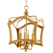 Milan 4 Light 15" Wide Taper Candle Pendant