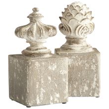 Victoria 11" Tall Cement Bookends - Set of 2