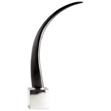 Blackthorne Horn and Stainless Steel Animal Horn Statue