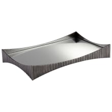 Chester 17-3/4" Wide Glass, Iron Tray