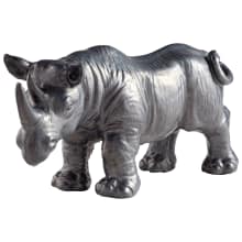 Rhine Ceramic Rhinoceros Statue