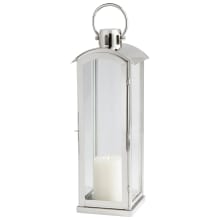 Wilder Glass and Stainless Steel Lantern Candle Holder