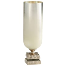 Isadora 6" Diameter Aluminum, Glass Vase