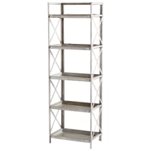 Torrance 21-1/4" Wide 5 Shelf Metal Accent Shelving Unit