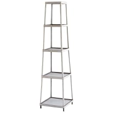 Torrance 18" Wide 4 Shelf Metal Accent Shelving Unit