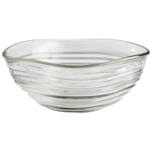 Wavelet 11-1/4" x 11-1/2" Glass Decorative Bowl