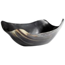 10 Inch Wide Horn Decorative Bowl