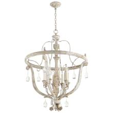 Bayou 8 Light 28" Wide Beaded Candle Style Chandelier