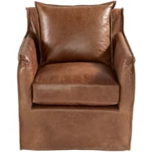 Sovente 32" Wide Leather Framed Arm Chair