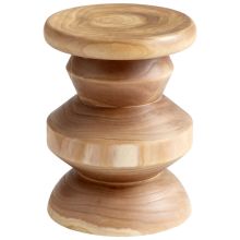 Summer Swirl 18 Inch Tall Wood Stool