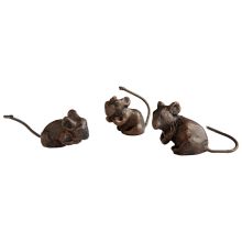 Three Blind Mice 0.75 Inch High Iron Figurine