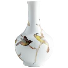 Aviary 17 Inch Tall Ceramic Vase