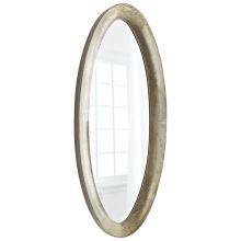 55 x 22 Manfred Oval Iron and Wood Mirror