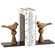 7.25 Inch Tall Birds And Books Bookends