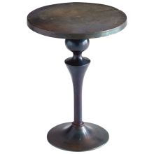 Gully 17.75 Inch Diameter Aluminum Side Table Made in India