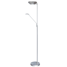 2 Light 72" Tall Integrated LED Dual Function Floor Lamp