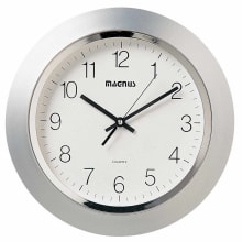 Magnus 14" Diameter 12 Hour Wall Clock with Second Hand