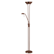 3 Light 71" Tall Dual Function Floor Lamp with Reading Light