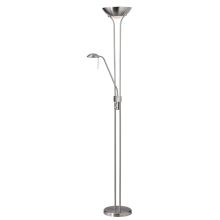 3 Light 71" Tall Dual Function Floor Lamp with Reading Light