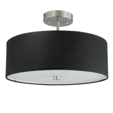 Everly 3 Light 14" Wide Semi-Flush Drum Ceiling Fixture