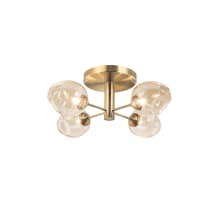 Abii 4 Light 21" Wide Semi-Flush Ceiling Fixture