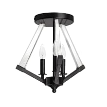 Aalto 3 Light 15" Wide Semi-Flush Ceiling Fixture