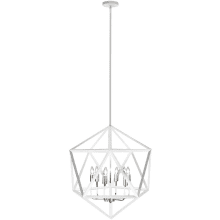 Archello 6 Light 22" Wide Taper Candle Pendant