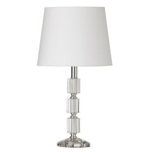 Single Light 17" Tall Buffet Table Lamp with Crystal Accents