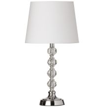 Single Light 18" Tall Buffet Table Lamp with Crystal Accents