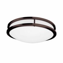 Single Light 16" Wide LED Flush Mount Ceiling Fixture with Acrylic Shade