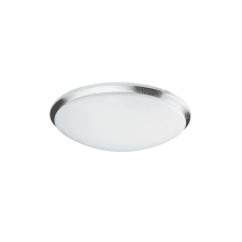 Single Light 11" Wide 14 Watt LED Flush Mount Ceiling Fixture with Acrylic Shade