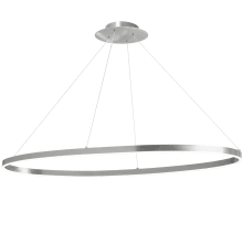 Circulo 44" Wide LED Oval Ring Chandelier