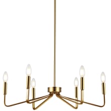 Clayton 6 Light 26" Wide Chandelier