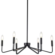 Clayton 6 Light 26" Wide Chandelier