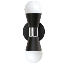 Fortuna 2 Light 8" Tall Wall Sconce