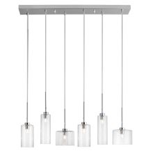 Industrial Chic 6 Light 29" Wide Multi Light Pendant