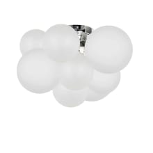 Miles 3 Light 15" Wide Semi-Flush Ceiling Fixture