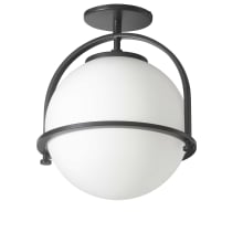 Paola 12" Wide Semi-Flush Globe Ceiling Fixture
