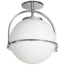 Paola 12" Wide Semi-Flush Globe Ceiling Fixture